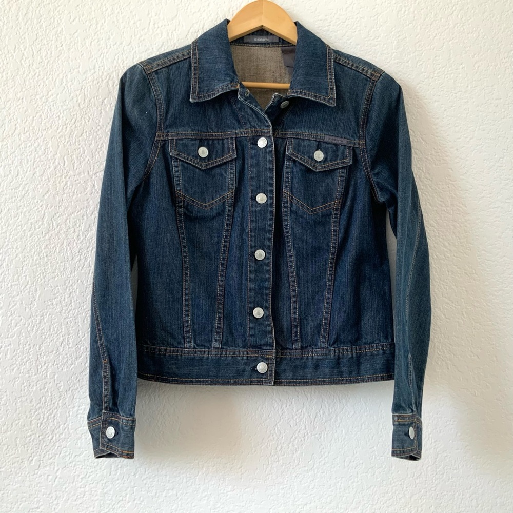 Liz Claiborne Trucker Style Jean Jacket, Sz M